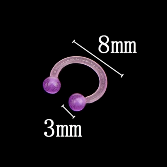 👃🏻 Glow in the Dark Septum Piercings - Picture 6 of 7